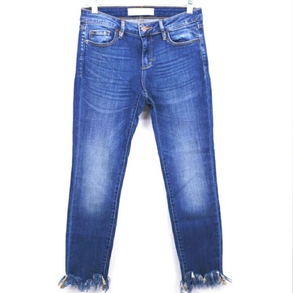 𝅺HIDDEN Jeans NWOT Distressed Size 27 x 27 Waist Frayed Raw Hem Boho Size‎ 6 - Picture 1 of 9